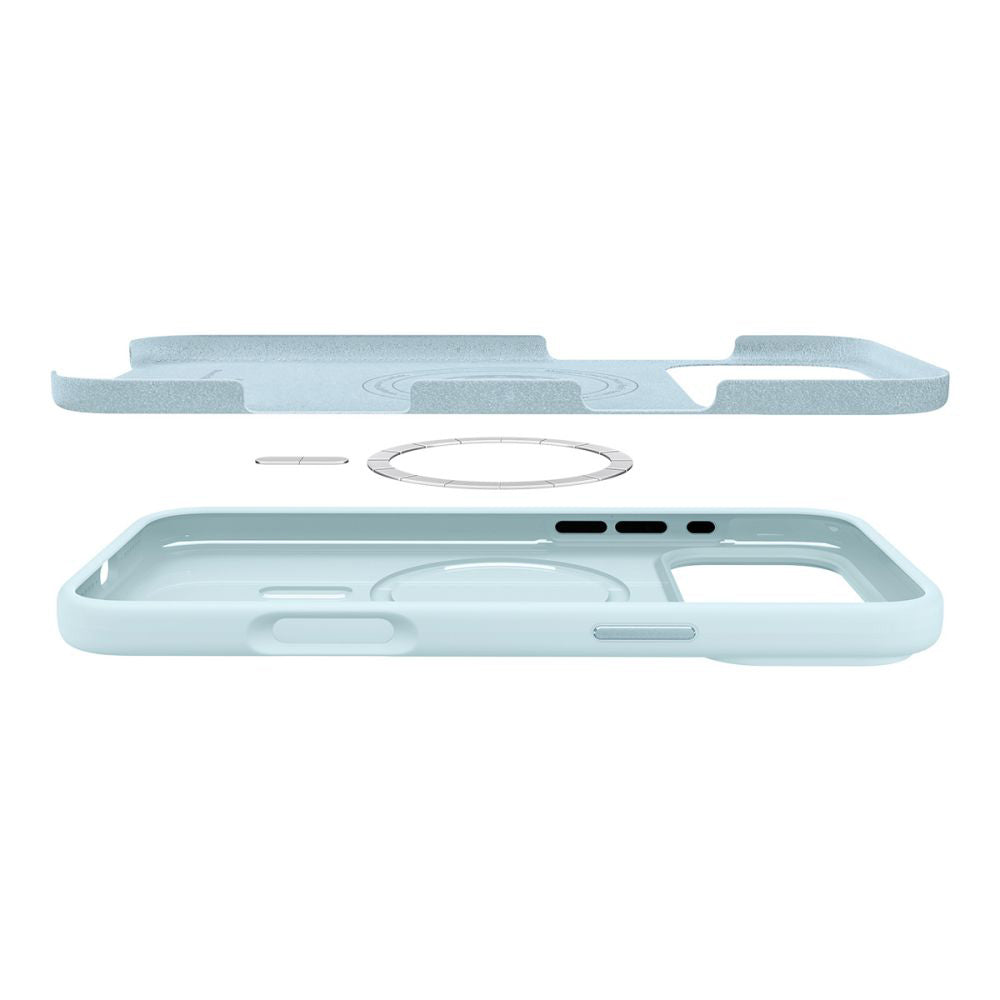 Husa de protectie Spigen Silicone Fit MagSafe (ACS10273) compatibil cu iPhone 17 Pro Max, Mute Blue