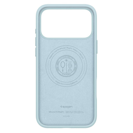 Husa de protectie Spigen Silicone Fit MagSafe (ACS10273) compatibil cu iPhone 17 Pro Max, Mute Blue