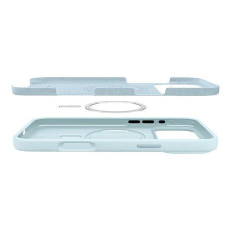 Husa de protectie Spigen Silicone Fit MagSafe (ACS10338) compatibil cu iPhone 17 Pro, Mute Blue