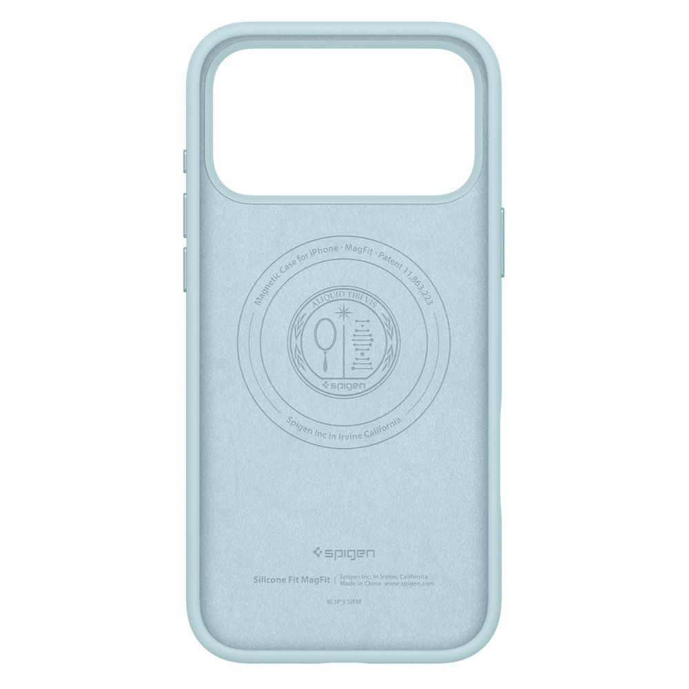 Husa de protectie Spigen Silicone Fit MagSafe (ACS10338) compatibil cu iPhone 17 Pro, Mute Blue