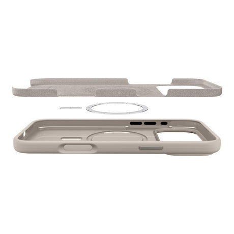 Husa de protectie Spigen Silicone Fit MagSafe (ACS10272) compatibil cu iPhone 17 Pro Max, Stone