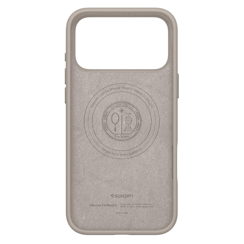 Husa de protectie Spigen Silicone Fit MagSafe (ACS10272) compatibil cu iPhone 17 Pro Max, Stone