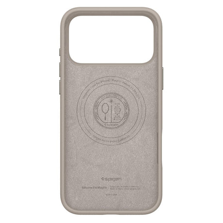 Husa de protectie Spigen Silicone Fit MagSafe (ACS10272) compatibil cu iPhone 17 Pro Max, Stone
