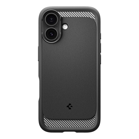 Husa de protectie Spigen Rugged Armor compatibil MagSafe (ACS10367) compatibil cu iPhone 17, Negru Mat