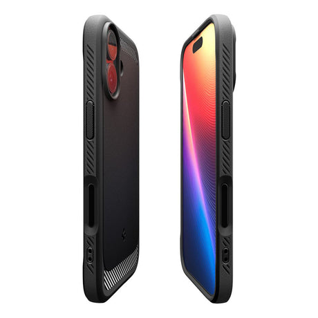 Husa de protectie Spigen Rugged Armor compatibil MagSafe (ACS10367) compatibil cu iPhone 17, Negru Mat