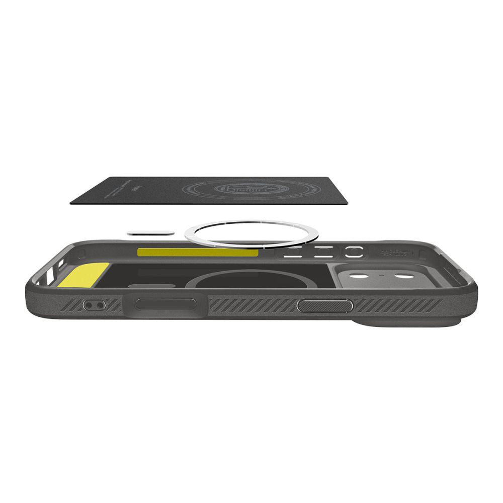 Husa de protectie Spigen Rugged Armor MagSafe (ACS10264) compatibil cu iPhone 17 Pro Max, Gri