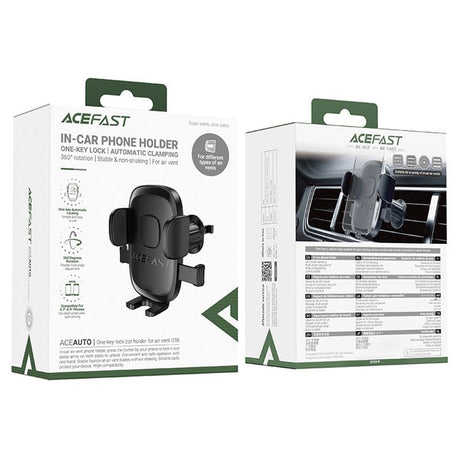 Suport Acefast (D56), for Air Vent, 4.7" - , Negru