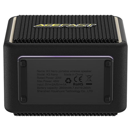 Boxa Acefast Wireless Nano (K3), Bluetooth 5.4, IPX6, Negru