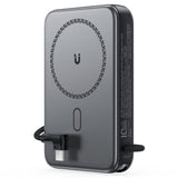 Baterie externa Acefast Magnetic Wireless (M24-10000), with Type-C Cable, Holder, USB-C Port, 10000mAh, 22.5W, LED, Metal Gray