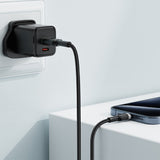 Cablu Acefast (C22-04), Fast Charge, USB to Type-C, 3A, Bend-Resistant, Wide Compatibility, Nylon Braid, 1.2m, Negru