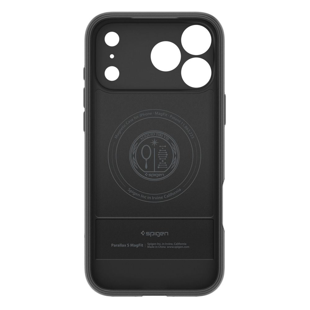 Husa de protectie Spigen Caseology Parallax "S" MagSafe (ACS09964) compatibil cu iPhone 17 Pro, Negru Mat