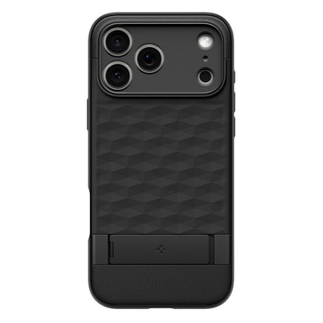 Husa de protectie Spigen Caseology Parallax "S" MagSafe (ACS09911) compatibil cu iPhone 17 Pro Max, Negru Mat