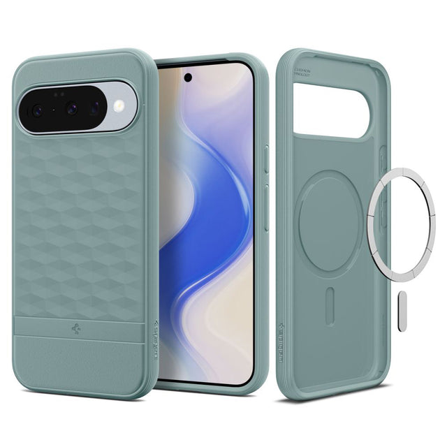 Husa de protectie Spigen Caseology Parallax MagSafe (ACS09709) compatibil cu Google Pixel 10 / 10 Pro, Sage Green