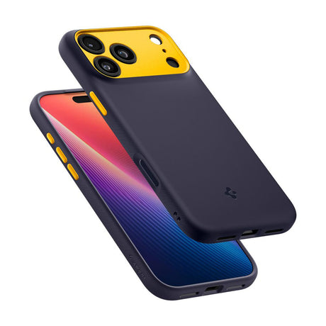Husa de protectie Spigen Caseology Nano Pop MagSafe (ACS10260) compatibil cu iPhone 17 Pro Max, Albastru Berry Navy