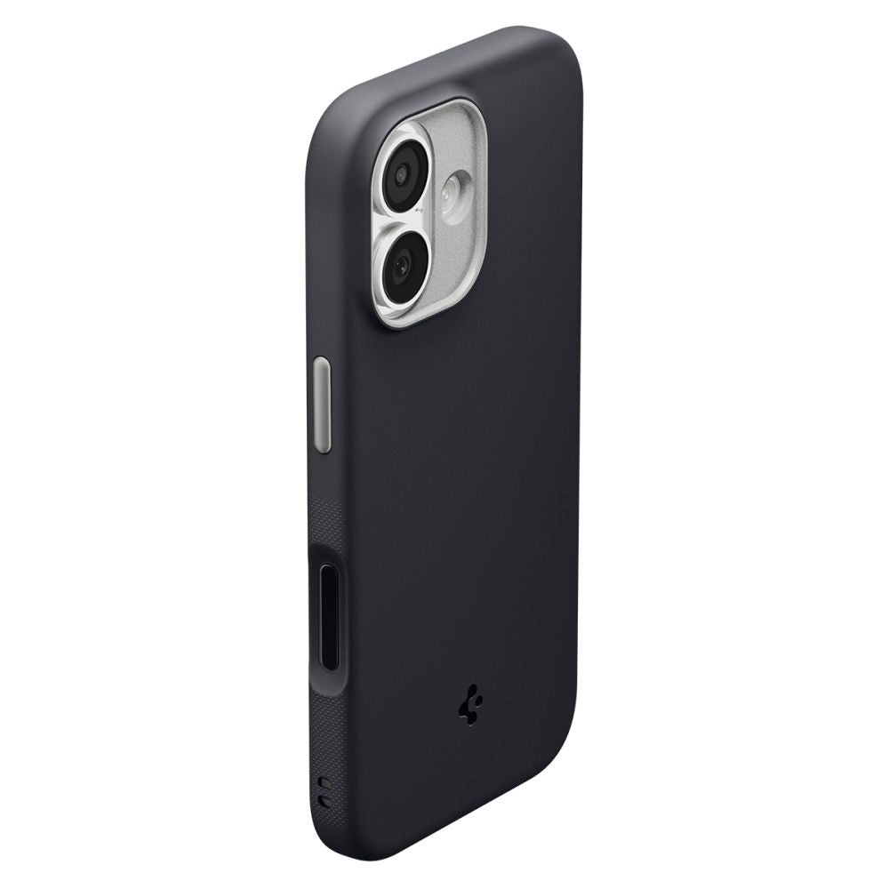 Husa de protectie Spigen Caseology Nano Pop MagSafe (ACS10366) compatibil cu iPhone 17, Negru Sesame