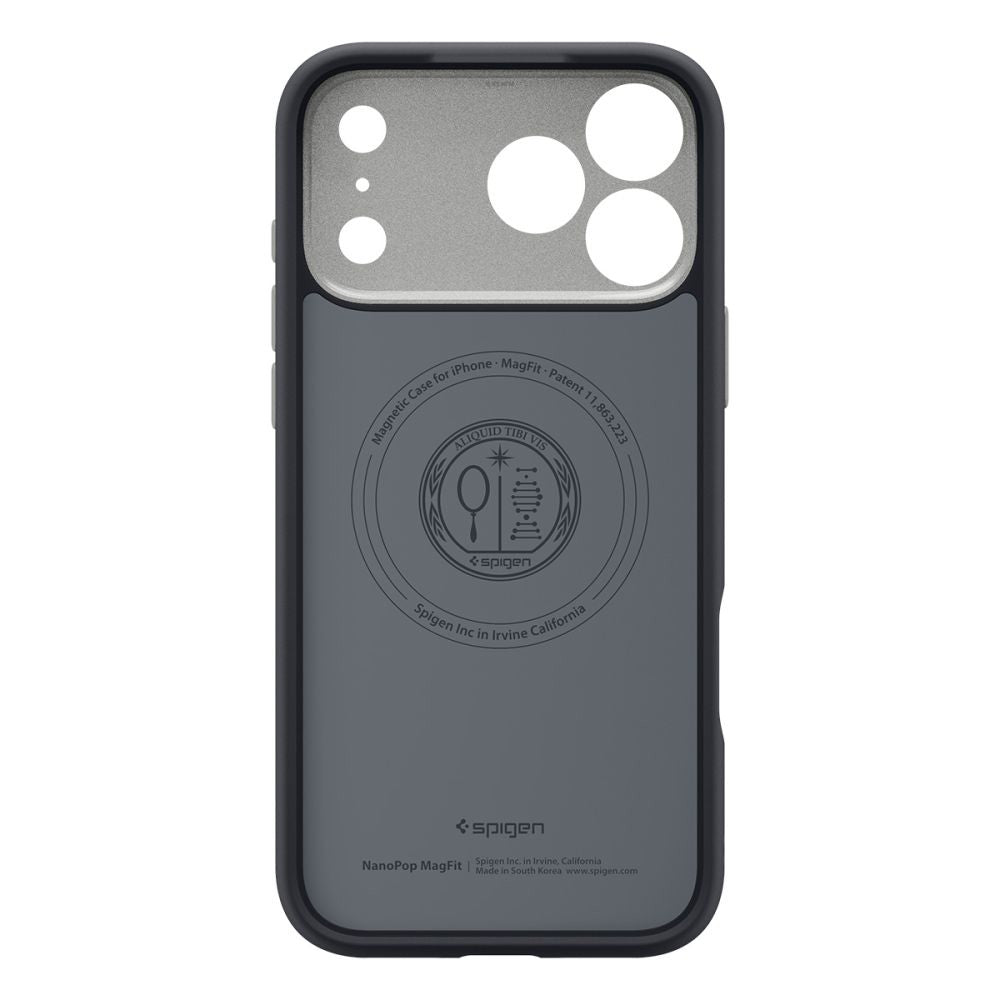 Husa de protectie Spigen Caseology Nano Pop MagSafe (ACS10262) compatibil cu iPhone 17 Pro Max, Negru Sesame