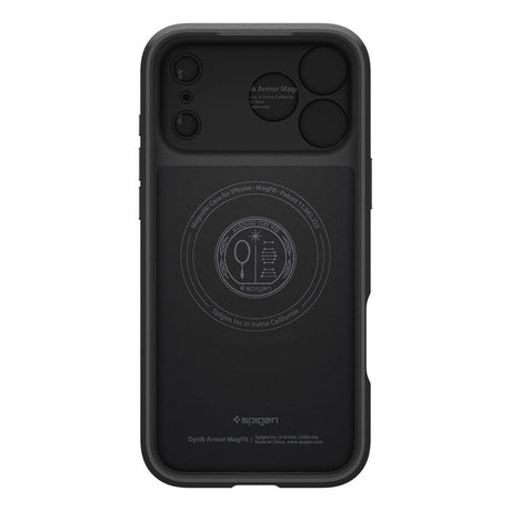 Husa de protectie Spigen Optik Armor compatibil cu iPhone 17 Pro / iPhone 18 Pro, Negru