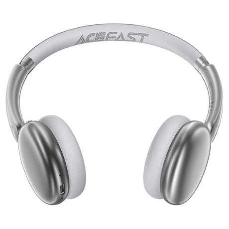 Casti Acefast Wireless Headset (H8), Type-C, Bluetooth 5.4, ANC Mode, Hybrid Noise Reduction, 500mAh, Professional HiFi, Argintiu