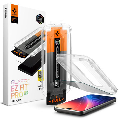 Folie de protectie Spigen Glas.tR EZ-FIT Pro (AGL10096) compatibil cu iPhone 16 Pro Max / iPhone 17 Pro Max, Privacy