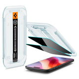 Folie de protectie Spigen (set de 2) Glas.tR EZ-FIT (AGL09862) compatibil cu iPhone 17 Air, Privacy