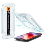 Folie de protectie Spigen (set de 2) Glas.tR EZ-FIT (AGL09861) compatibil cu iPhone 17 Air, Transparent