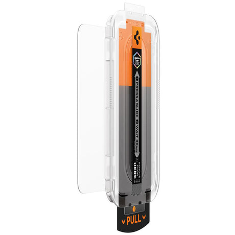 Folie de protectie Spigen Glas.tR EZ-FIT Pro (AGL10098) compatibil cu iPhone 16 Pro / iPhone 17 / iPhone 17 Pro, Privacy