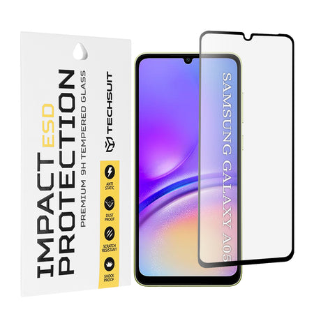 Folie de protectie Techsuit ESD Glass compatibil cu Samsung Galaxy A05, Negru