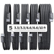 Cablu Lisen (set de 5) (YL0123070010), Type-C, 60W, 480Mbps, Fast Charging, Braided, 1m/1m/2m/2m/3m, Negru