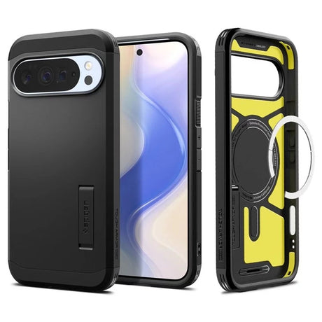 Spigen Tough Armor MagSafe husă neagră pentru Google Pixel 10 Pro XL