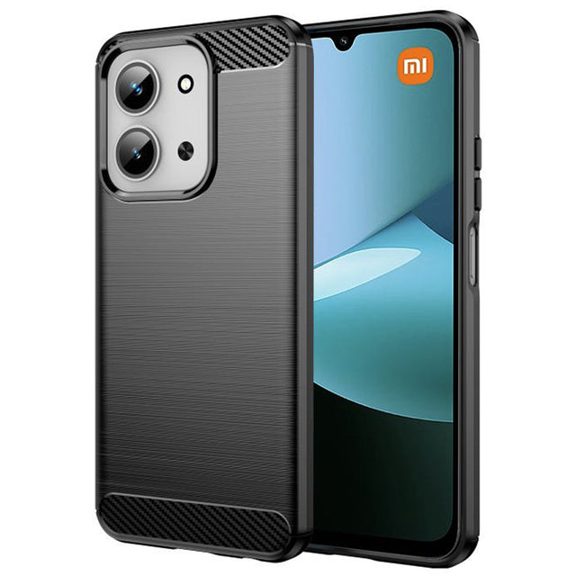 Husa de protectie Techsuit Carbon Silicone compatibil cu Xiaomi Redmi 15C 4G / Redmi 15C 5G / Poco C85 4G, Negru
