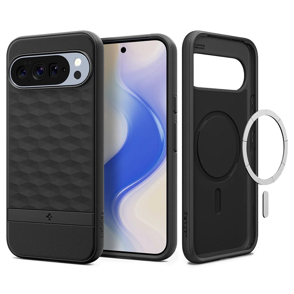 Husa de protectie Spigen Caseology Parallax MagSafe (ACS09731) compatibil cu Google Pixel 10 Pro XL, Negru Mat