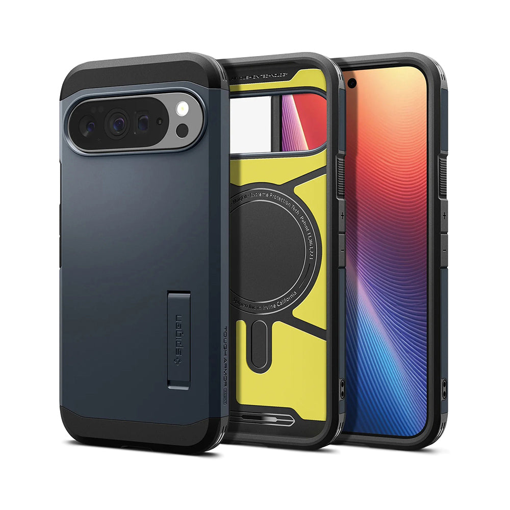 Husa de protectie Spigen Tough Armor MagSafe (ACS09729) compatibil cu Google Pixel 10 Pro XL, Metal Slate