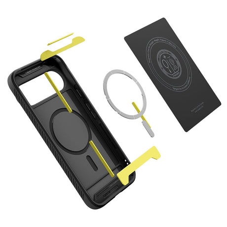 Husa de protectie Spigen Rugged Armor MagSafe (ACS09721) compatibil cu Google Pixel 10 Pro XL, Negru Mat