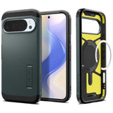 Husa de protectie Spigen Tough Armor compatibil cu Google Pixel 10 Pro XL, Verde