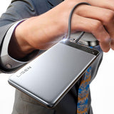 Baterie externa Lisen, 10000mAh, USB-C, PD 22.5W, Gri