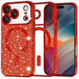 Husa de protectie Techsuit Luxury Glitter MagSafe compatibil cu iPhone 17 Pro Max, Rosu