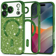 Husa de protectie Techsuit Luxury Glitter MagSafe compatibil cu iPhone 17 Pro Max, Deep Green