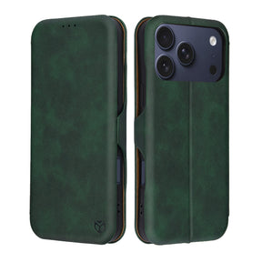 Husa de protectie Techsuit Safe Wallet Plus compatibil cu iPhone 17 Pro, Verde