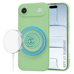 Husa de protectie Techsuit SoftFlex MagSafe compatibil cu iPhone 17 Air, Verde Menta