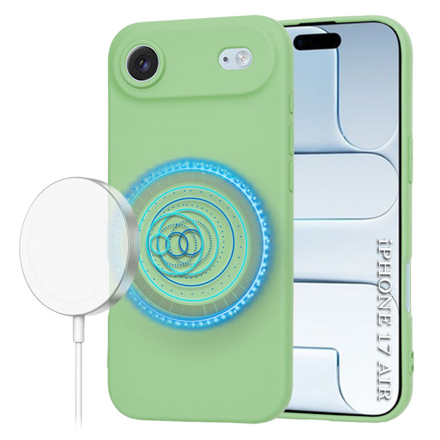Husa de protectie Techsuit SoftFlex MagSafe compatibil cu iPhone 17 Air, Verde Menta
