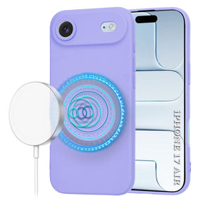 Husa de protectie Techsuit SoftFlex MagSafe compatibil cu iPhone 17 Air, Mov Deschis