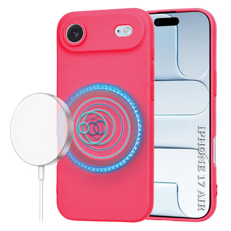Husa de protectie Techsuit SoftFlex MagSafe compatibil cu iPhone 17 Air, Roz Intens