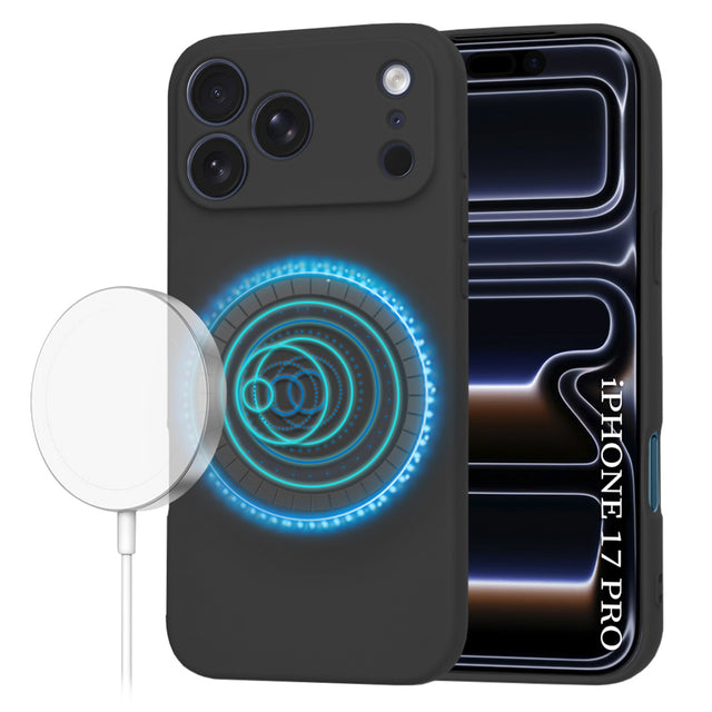 Husa de protectie Techsuit SoftFlex MagSafe compatibil cu iPhone 17 Pro, Negru