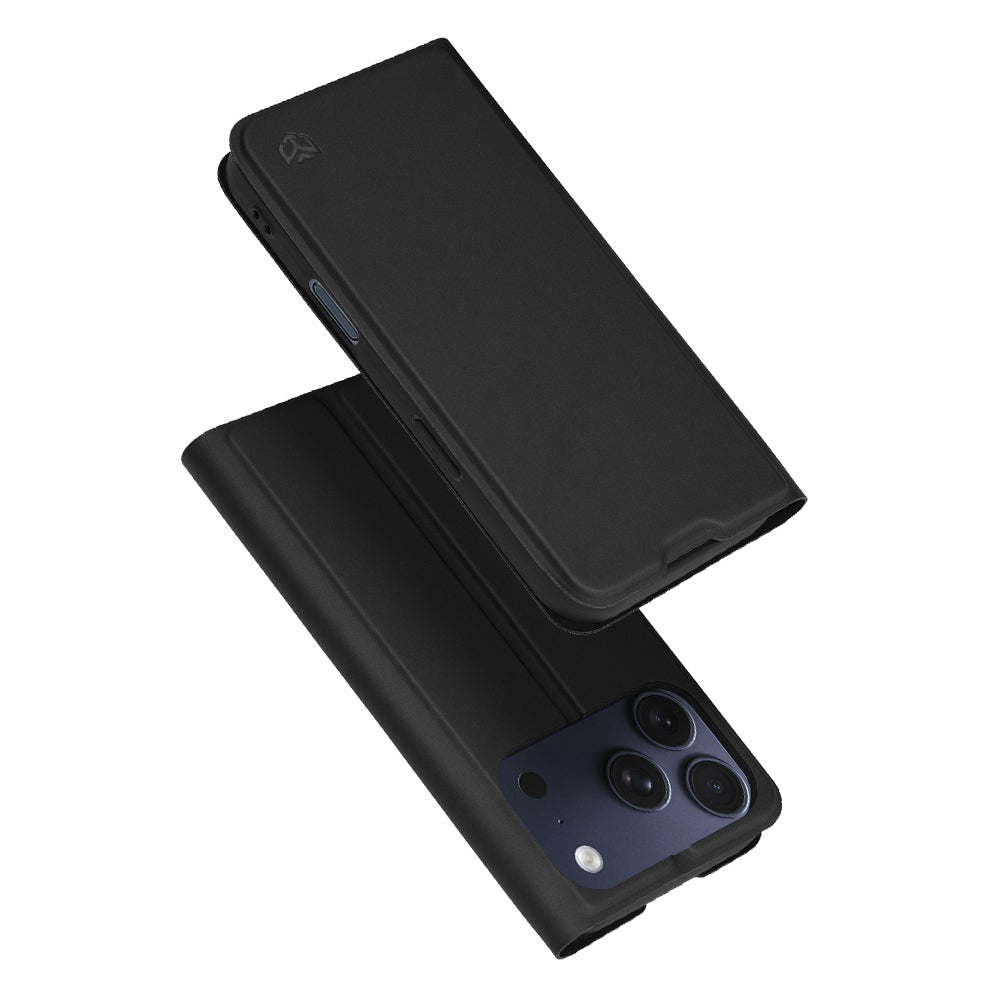 Husa de protectie Techsuit Magskin Book compatibil cu iPhone 17 Pro, Negru