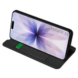 Husa de protectie Techsuit Magskin Book compatibil cu iPhone 17, Negru