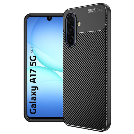 Husă neagră Techsuit CarbonFiber pentru Samsung Galaxy A17 5G