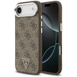Husa de protectie Guess Hardcase 4G Triangle Logo MagSafe (GUHMP17MP4TSRCMW) compatibil cu iPhone 17 Air, Maro