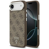 Husa de protectie Guess Hardcase 4G Triangle Logo MagSafe (GUHMP17MP4TSRCMW) compatibil cu iPhone 17 Air, Maro