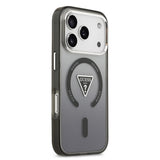 Husa de protectie Guess IML Gradient Triangle Logo MagSafe (GUHMP17LHGTMLCGK) compatibil cu iPhone 17 Pro, Negru
