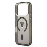Husa de protectie Guess IML Gradient Triangle Logo MagSafe (GUHMP17LHGTMLCGK) compatibil cu iPhone 17 Pro, Negru